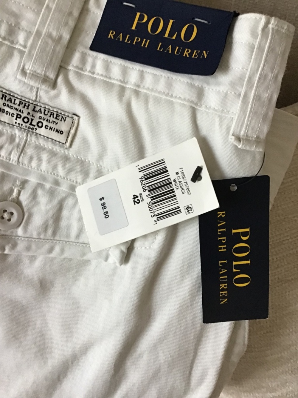 RALPH LAUREN POLO CHINO CARGO SHORTS MENS